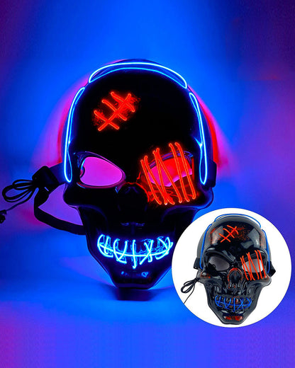 Illuminated Skull Ghost Mask -  techwear accessories - Colorful Illuminated Skull Ghost Mask for Techwear - View 18