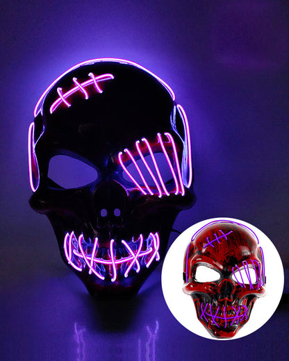 Illuminated Skull Ghost Mask - techwear mask - Colorful Illuminated Skull Ghost Mask for Techwear - View 14