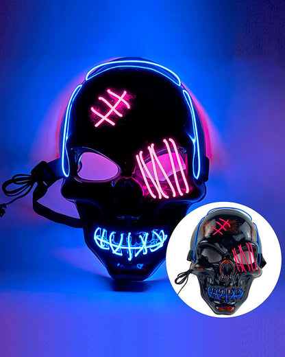 Illuminated Skull Ghost Mask - techwear mask - Colorful Illuminated Skull Ghost Mask for Techwear - View 20