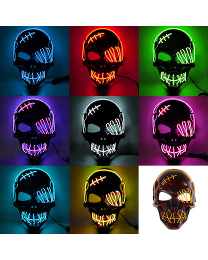 Illuminated Skull Ghost Mask - techwear mask - Colorful Illuminated Skull Ghost Mask for Techwear - View 26