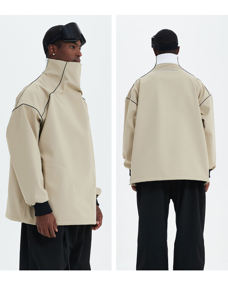 Insulated High-Neck Ski Sweatshirt -  high-neck - Waterproof Insulated High-Neck Ski Sweatshirt - View 4