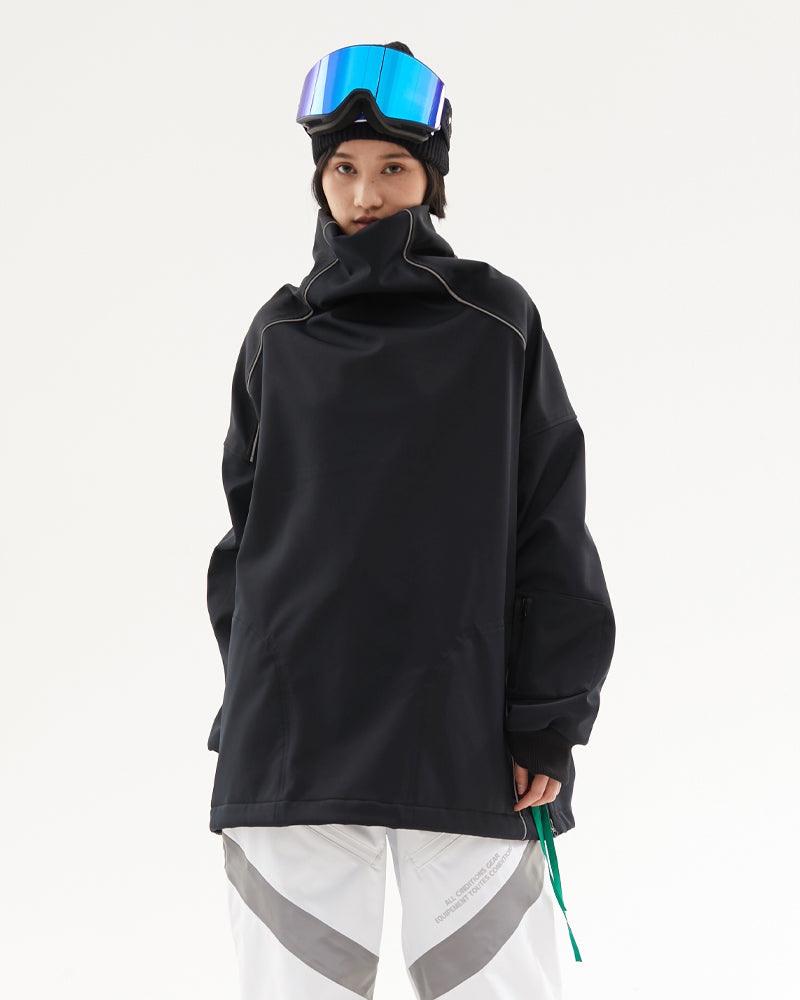 Insulated High-Neck Ski Sweatshirt - winter techwear - Waterproof Insulated High-Neck Ski Sweatshirt - View 3