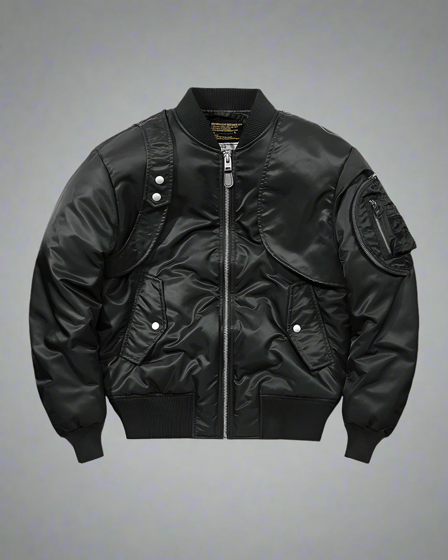 Insulated Winter Bomber Jacket - bomber jacket - Insulated Winter Bomber Jacket for Urban Comfort - Main view