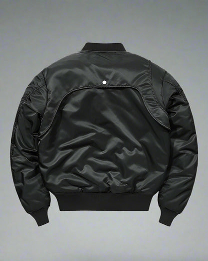 Insulated Winter Bomber Jacket - futuristic jacket - Insulated Winter Bomber Jacket for Urban Comfort - View 2