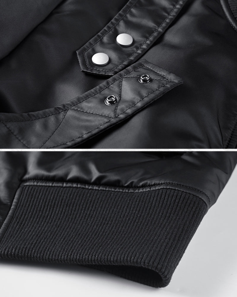 Insulated Winter Bomber Jacket -  winter coat - Insulated Winter Bomber Jacket for Urban Comfort - View 8