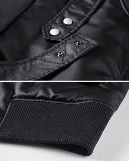 Insulated Winter Bomber Jacket -  winter coat - Insulated Winter Bomber Jacket for Urban Comfort - View 8