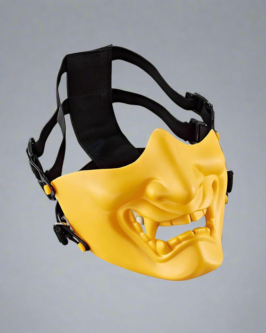 Intriguing Oni Half Face Mask -  half face mask - Oni Half Face Mask for Tactical and Cosplay Events - View 4