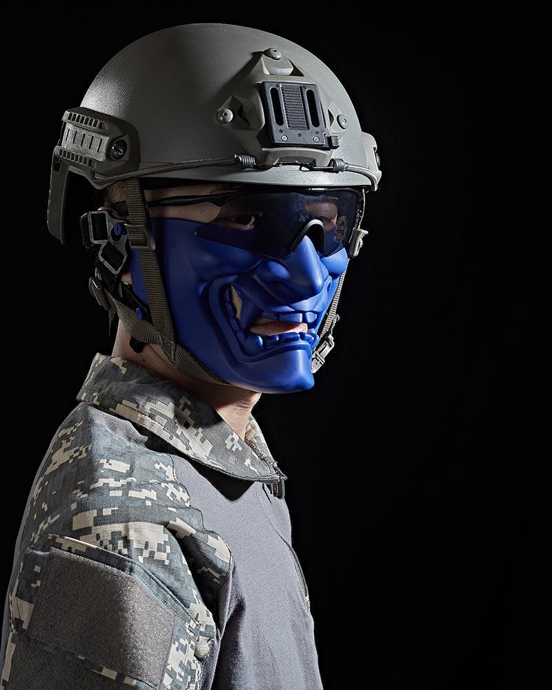 Intriguing Oni Half Face Mask -  halloween mask - Oni Half Face Mask for Tactical and Cosplay Events - View 5