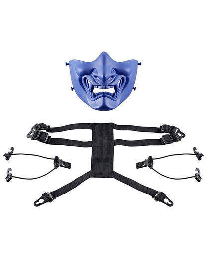 Intriguing Oni Half Face Mask - Japanese mask - Oni Half Face Mask for Tactical and Cosplay Events - View 10