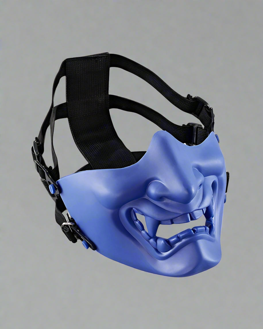Intriguing Oni Half Face Mask - Japanese mask - Oni Half Face Mask for Tactical and Cosplay Events - View 2