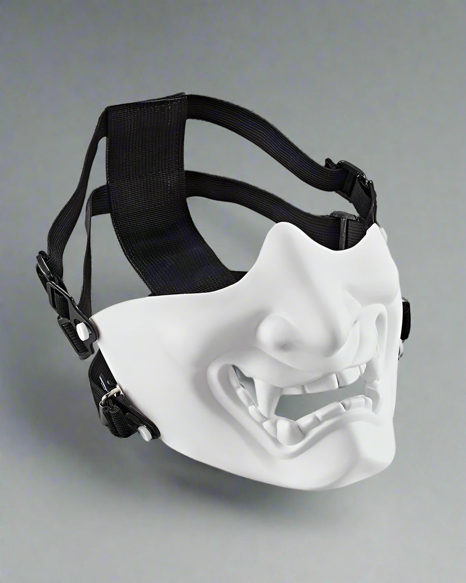 Intriguing Oni Half Face Mask - oni mask - Oni Half Face Mask for Tactical and Cosplay Events - View 3