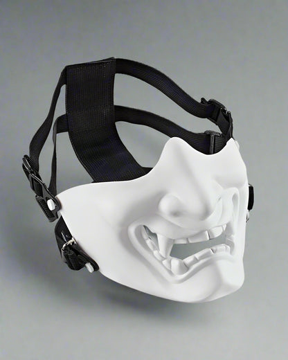 Intriguing Oni Half Face Mask - oni mask - Oni Half Face Mask for Tactical and Cosplay Events - View 3