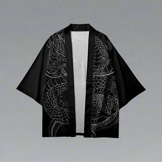 Japanese Dragon Haori - Kimono Cardigan