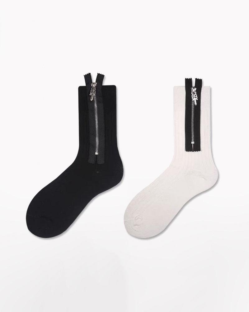 Samurai-Inspired Zippered Sports Socks