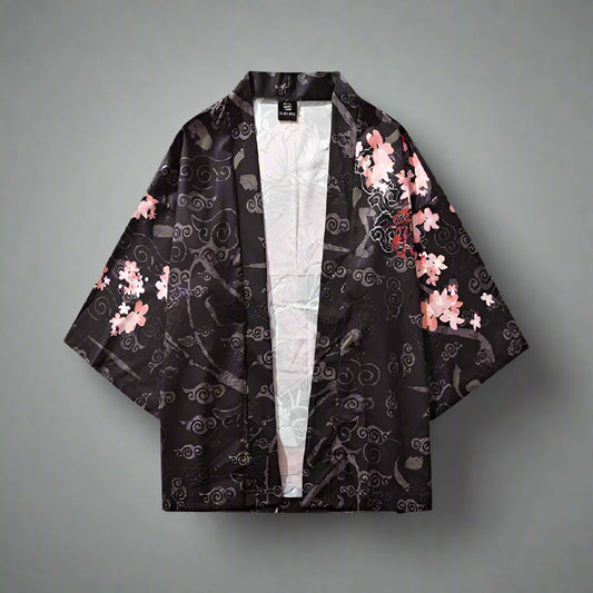 Bold Dragon Print Kimono