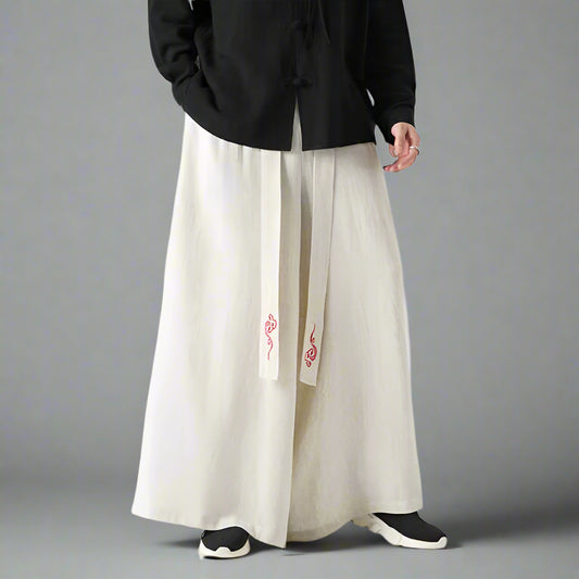 Stylish Wide-Leg Hakama Trousers