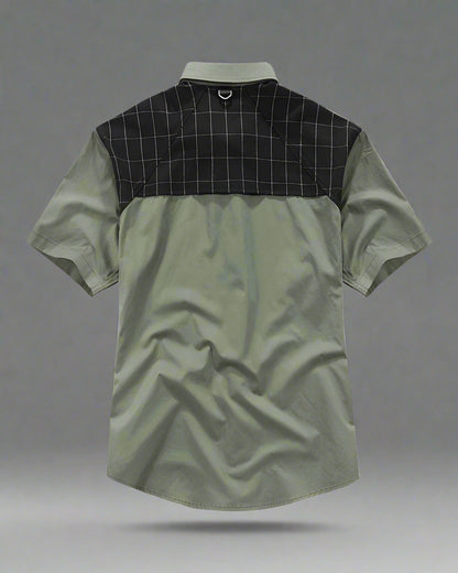 Layered Techwear Style Shirt -  comfortable everyday wear - Urban Tactical Techwear Shirt with Functional Pockets - View 3