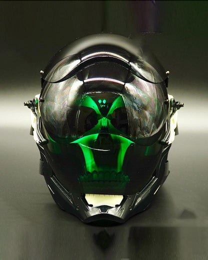 LED Cyberpunk Glow Helmet - cyberpunk helmet - Futuristic LED Cyberpunk Glow Helmet for Parties - Main view
