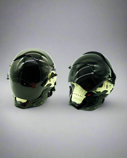 LED Cyberpunk Glow Helmet - cyberpunk helmet - Futuristic LED Cyberpunk Glow Helmet for Parties - View 8