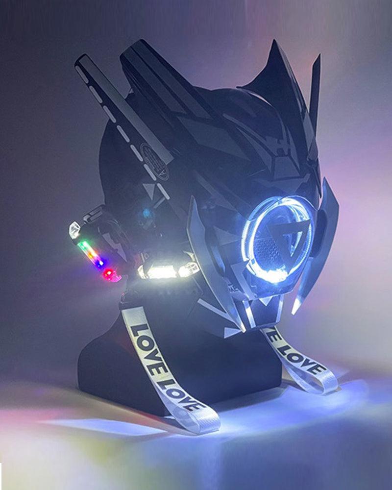 LED Cyberpunk Warrior Helmet - futuristic cyberpunk helmet - LED Cyberpunk Warrior Helmet for Futuristic Style - View 16