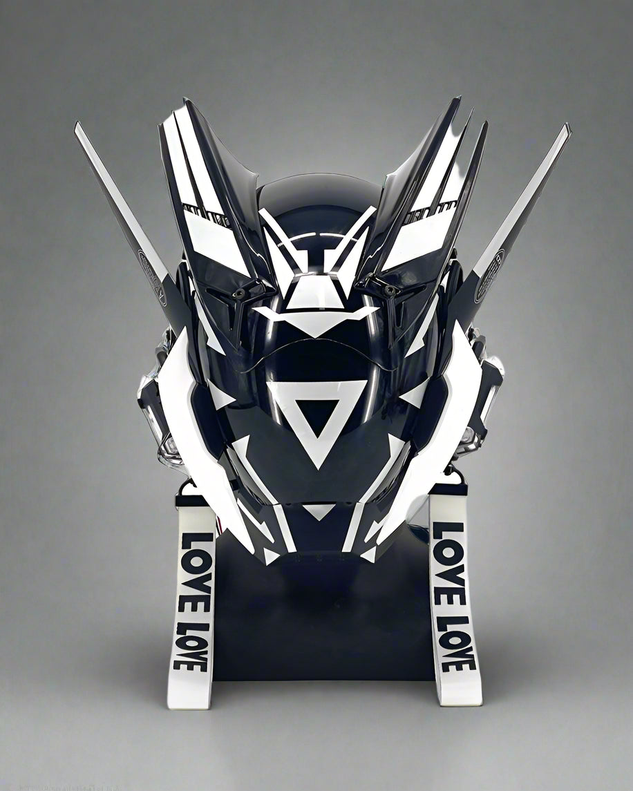 LED Cyberpunk Warrior Helmet - futuristic cyberpunk helmet - LED Cyberpunk Warrior Helmet for Futuristic Style - View 23
