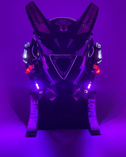LED Cyberpunk Warrior Helmet -  high-quality materials helmet - LED Cyberpunk Warrior Helmet for Futuristic Style - View 12
