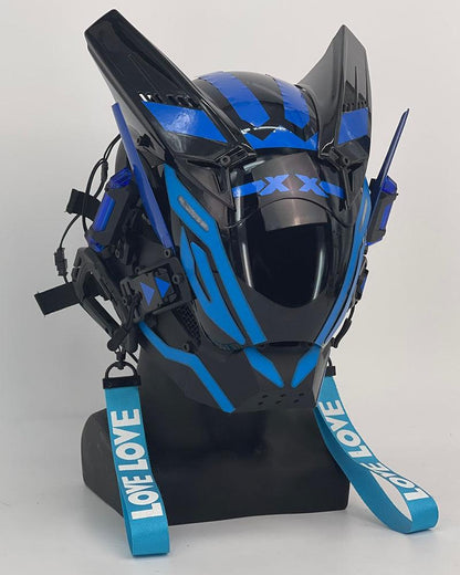 LED Cyberpunk Warrior Helmet -  high-quality materials helmet - LED Cyberpunk Warrior Helmet for Futuristic Style - View 19