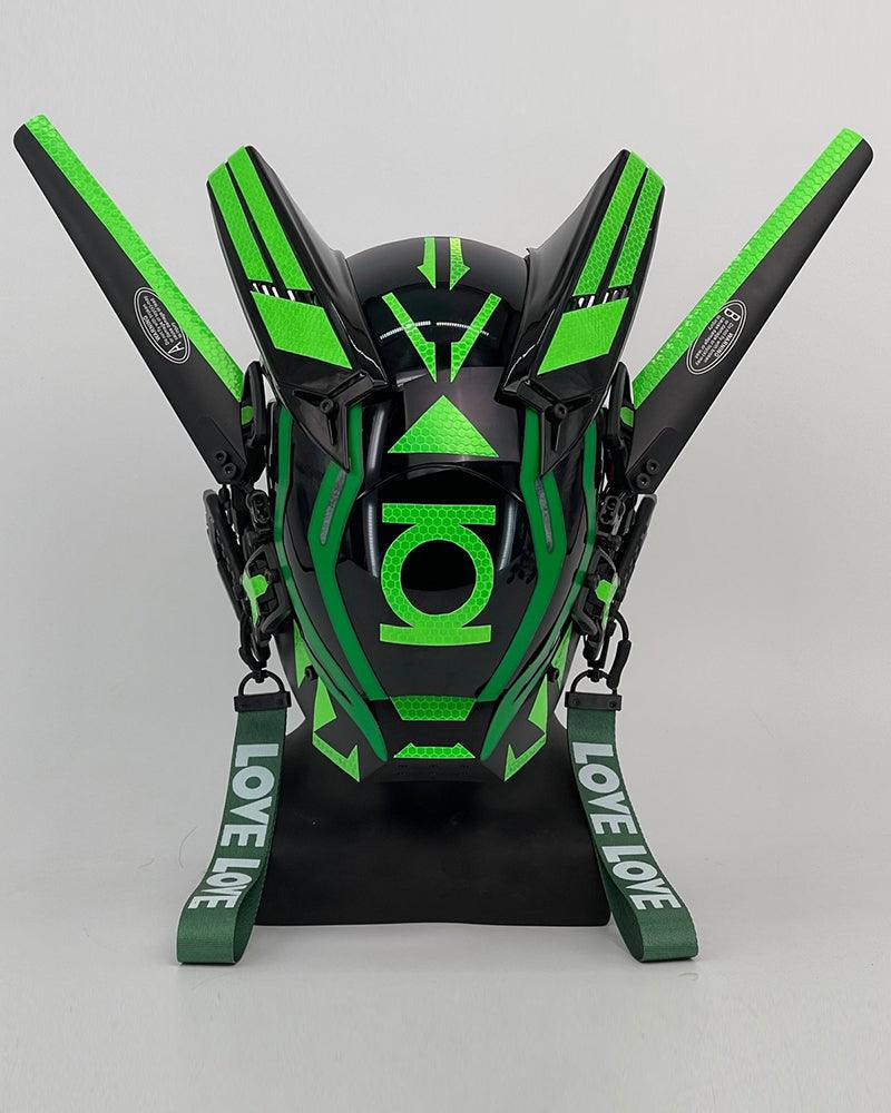 LED Cyberpunk Warrior Helmet -  high-quality materials helmet - LED Cyberpunk Warrior Helmet for Futuristic Style - View 5