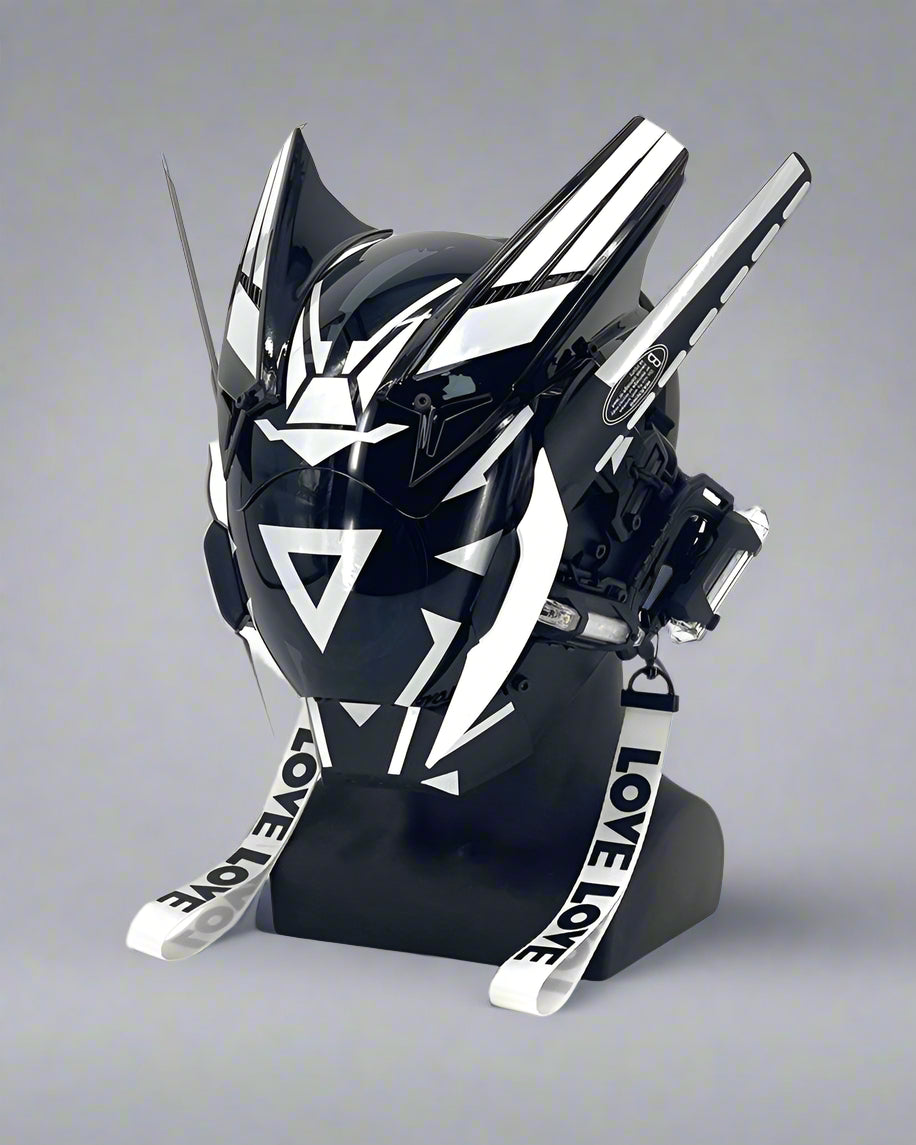 LED Cyberpunk Warrior Helmet -  black helmet - LED Cyberpunk Warrior Helmet for Futuristic Style - View 24