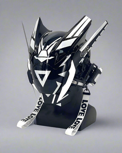 LED Cyberpunk Warrior Helmet -  black helmet - LED Cyberpunk Warrior Helmet for Futuristic Style - View 24