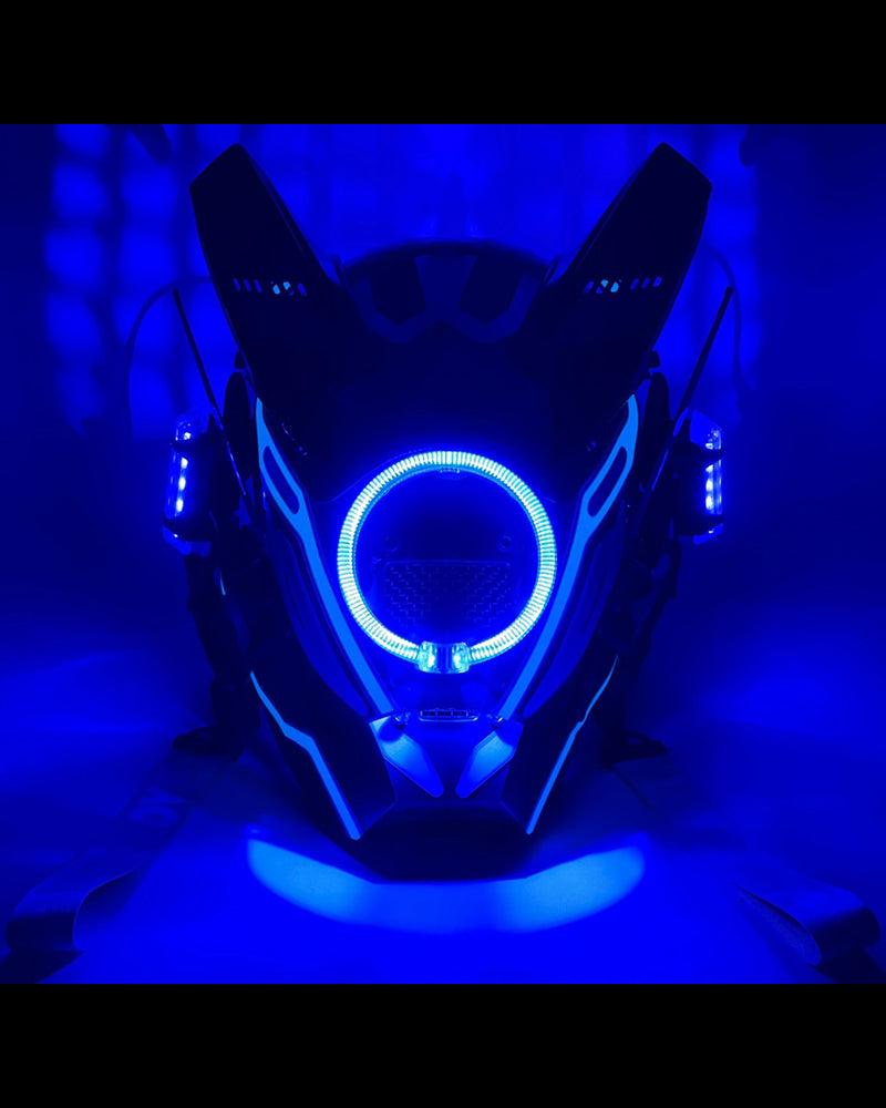 LED Cyberpunk Warrior Helmet -  black helmet - LED Cyberpunk Warrior Helmet for Futuristic Style - View 10