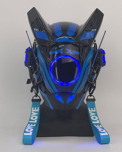 LED Cyberpunk Warrior Helmet -  led helmet - LED Cyberpunk Warrior Helmet for Futuristic Style - View 6