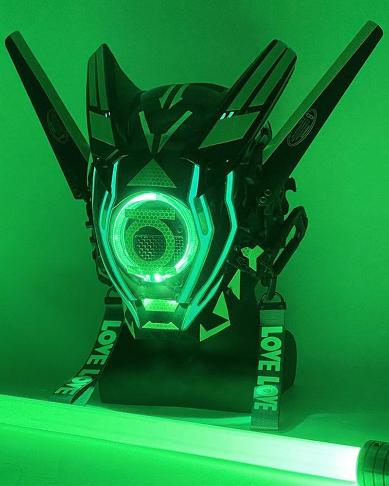LED Cyberpunk Warrior Helmet - cyberpunk helmet - LED Cyberpunk Warrior Helmet for Futuristic Style - View 8