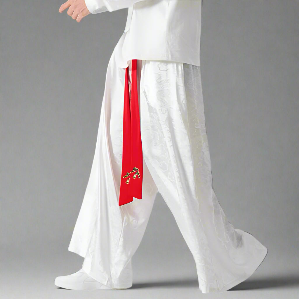 Luxe Flowing Hakama Trousers -  elastic waist - Elegant Silky Hakama Trousers for Casual Style - View 6
