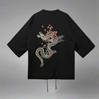 Majestic Dragon Kimono Wrap - kimono - Majestic Dragon Kimono Wrap for Effortless Elegance - Main view