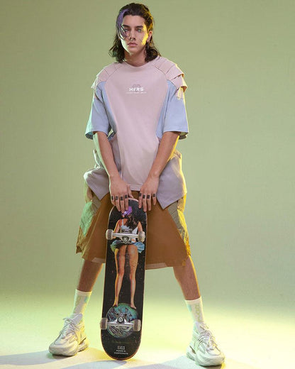 Mech Patch Cyberpunk Tee -  100% cotton shirt - Cyberpunk-Inspired Mech Patch Unisex Tee - View 19