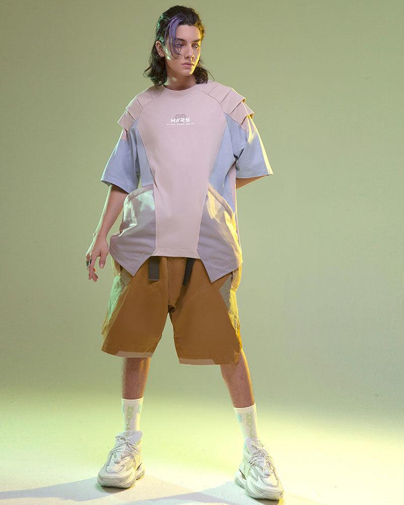 Mech Patch Cyberpunk Tee -  cotton tee - Cyberpunk-Inspired Mech Patch Unisex Tee - View 20