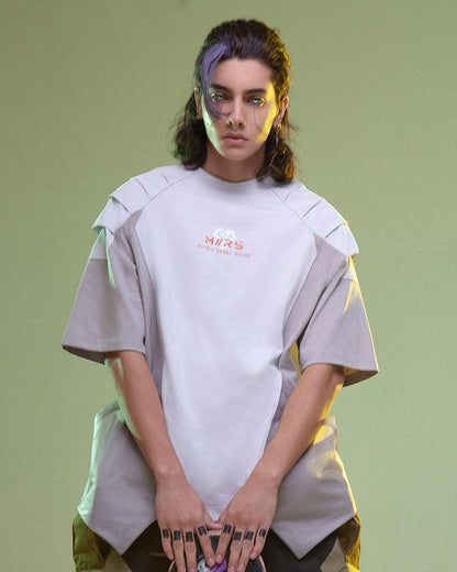 Mech Patch Cyberpunk Tee -  edgy fashion - Cyberpunk-Inspired Mech Patch Unisex Tee - View 13