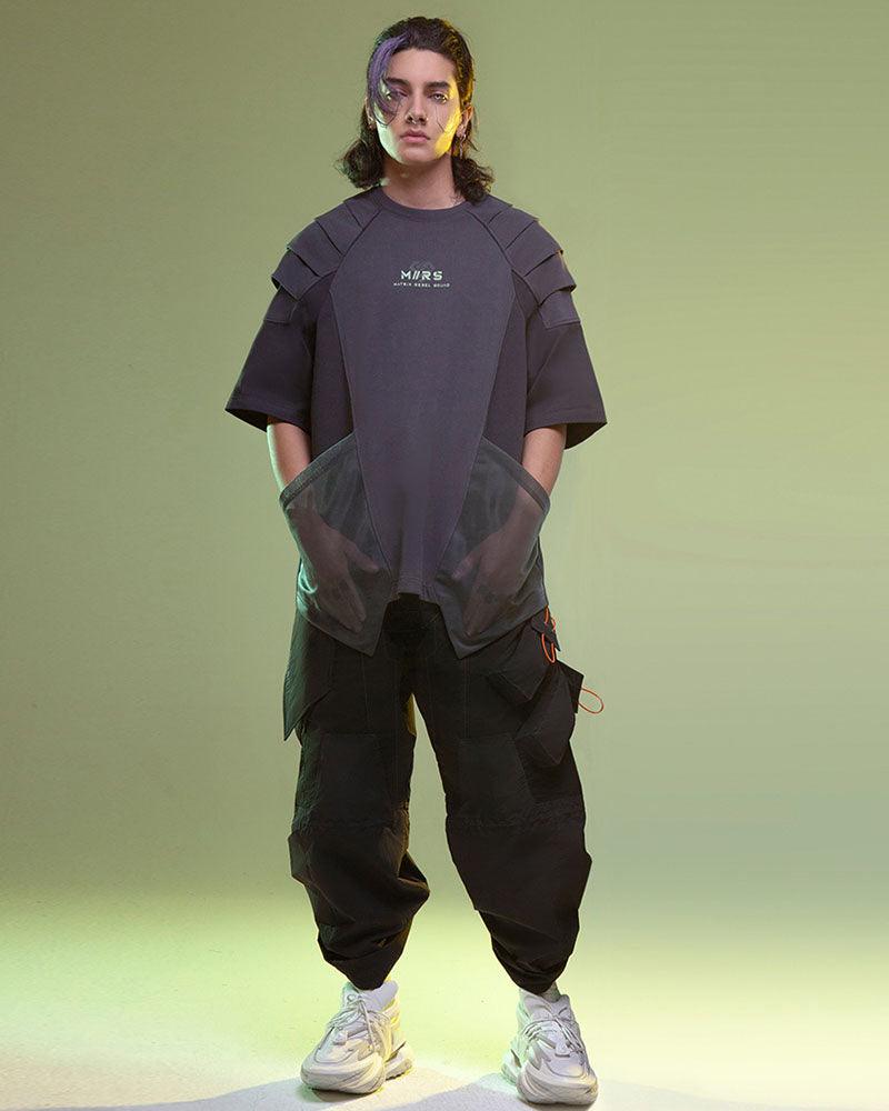 Mech Patch Cyberpunk Tee - mechanical patch design - Cyberpunk-Inspired Mech Patch Unisex Tee - View 10