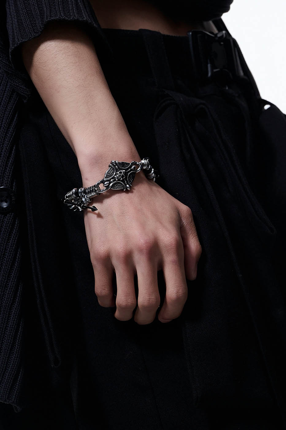Mechanical Puppet Braided Bracelet -  durable stainless steel bracelet - Unique Mechanical Puppet Braided Bracelet - View 3