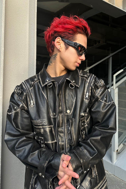 Melted Drip Resin Sunglasses -  venom effect eyewear - Unique Melted Drip Resin Sunglasses for a Bold Statement - View 7