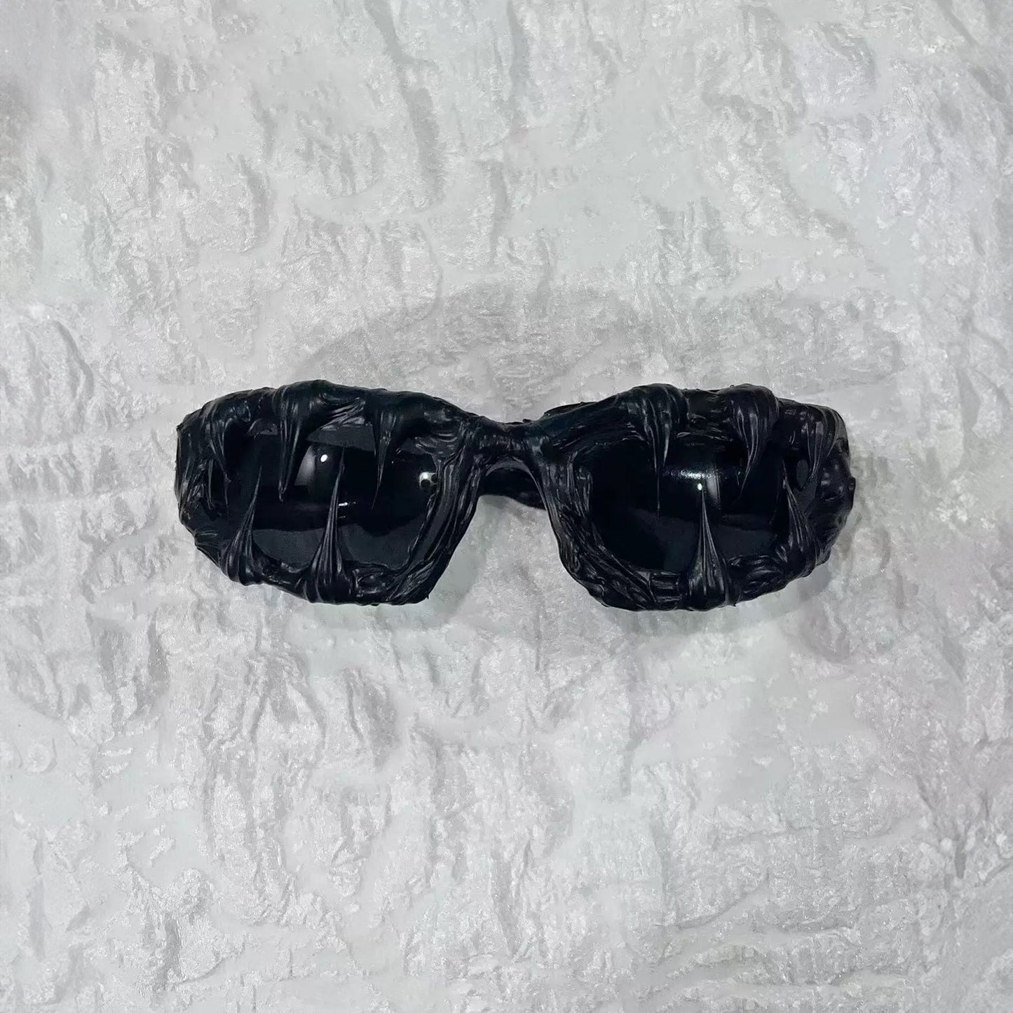 Melting Drip Resin Sunglasses - dripped resin - Unique Dripped Resin Sunglasses for Bold Style - Main view