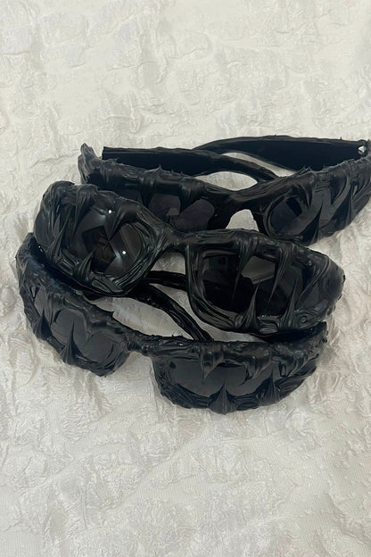 Melting Drip Resin Sunglasses -  unique eyewear - Unique Dripped Resin Sunglasses for Bold Style - View 7