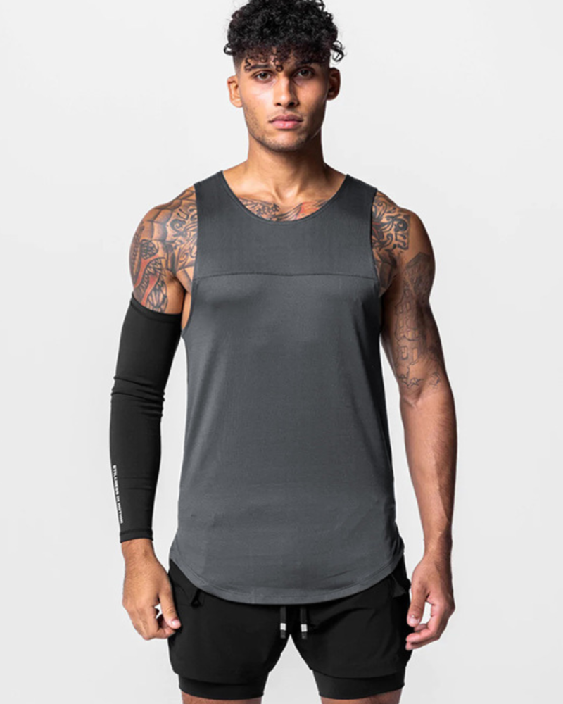 Men's Sleek Sleeveless Tech Tank Top -  active lifestyle gear - Men's Sleeveless Tech Tank Top for Comfortable Workouts - View 10