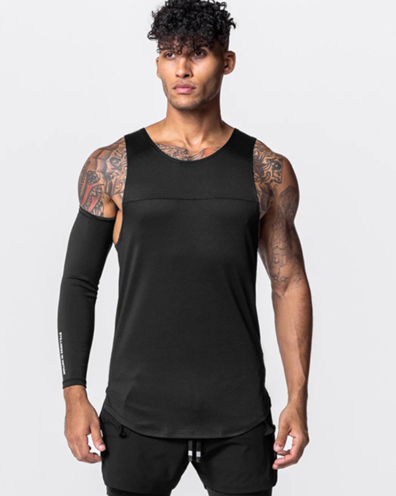 Men's Sleek Sleeveless Tech Tank Top -  active lifestyle gear - Men's Sleeveless Tech Tank Top for Comfortable Workouts - View 3
