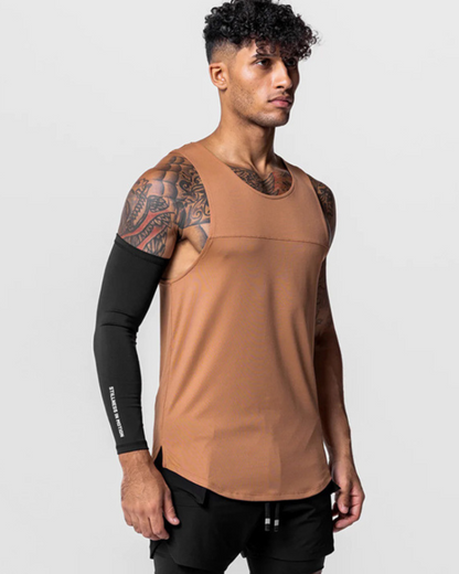 Men's Sleek Sleeveless Tech Tank Top -  men's activewear - Men's Sleeveless Tech Tank Top for Comfortable Workouts - View 11