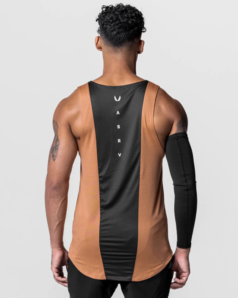 Men's Sleek Sleeveless Tech Tank Top -  men's activewear - Men's Sleeveless Tech Tank Top for Comfortable Workouts - View 4
