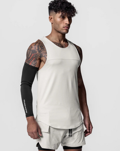 Men's Sleek Sleeveless Tech Tank Top -  performance tank - Men's Sleeveless Tech Tank Top for Comfortable Workouts - View 12