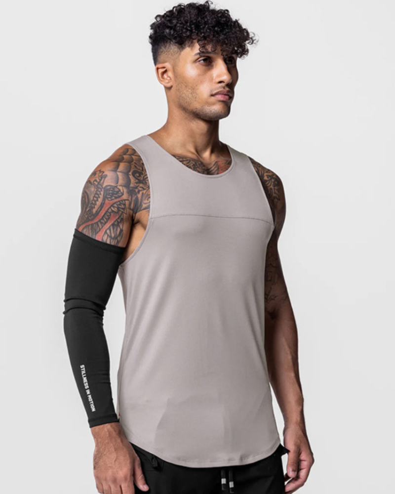 Men's Sleek Sleeveless Tech Tank Top -  running top - Men's Sleeveless Tech Tank Top for Comfortable Workouts - View 13