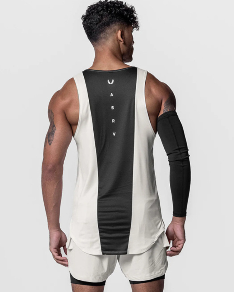 Men's Sleek Sleeveless Tech Tank Top - sleeveless tank - Men's Sleeveless Tech Tank Top for Comfortable Workouts - View 2